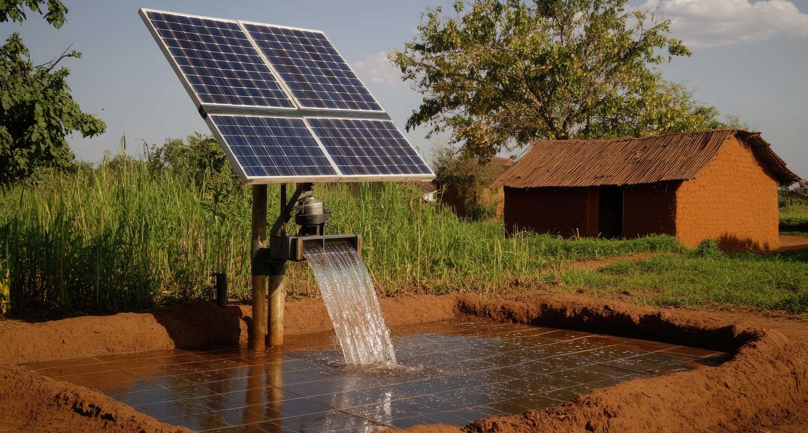 Wendit Solar Kit with Integrated Water Pump in African Agriculture