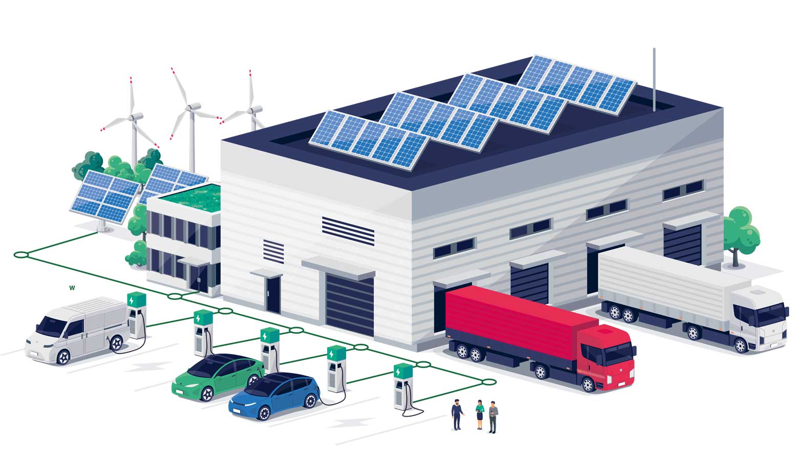 Illustration : Wendit – Système d'alimentation hybride solaire/éolien hors réseau pour les entreprises