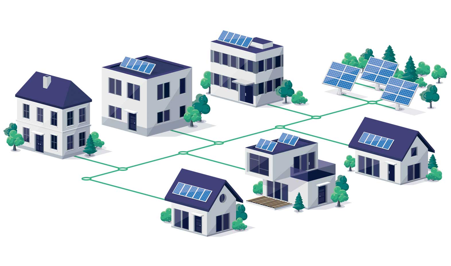 Graphique : Wendit Alimentation électrique hors réseau pour les lotissements et les communes