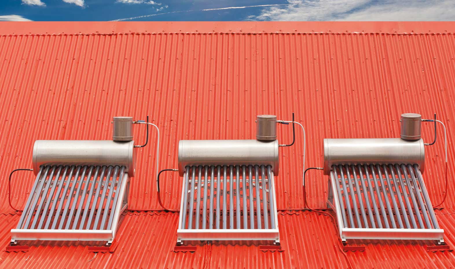 Chauffe-eau solaire Wendit installé sur le toit